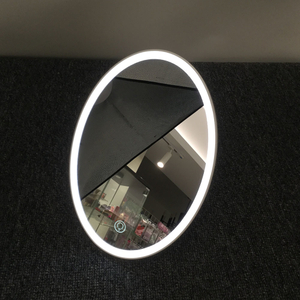 Espelho de LED com suporte oval Espelho de maquiagem com LED de simplicidade