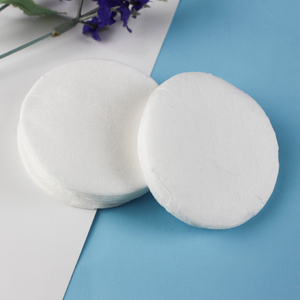 Almofada de algodão descartável redonda para cuidados com a pele cosmética