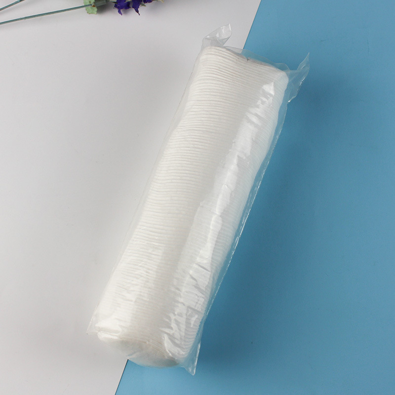 Almofada de algodão descartável redonda para cuidados com a pele cosmética