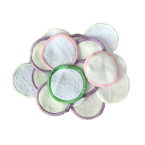 Almofada de algodão cosmética reutilizável de 2 camadas para cuidados com a pele