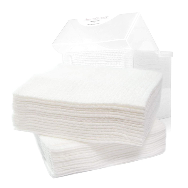 Almofada de algodão cosmética descartável quadrada para cuidados com a pele