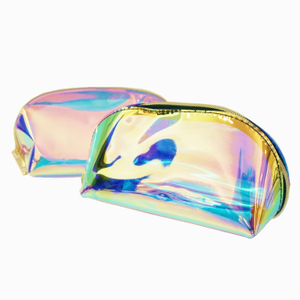Bolsa de maquiagem holográfica TPU transparente