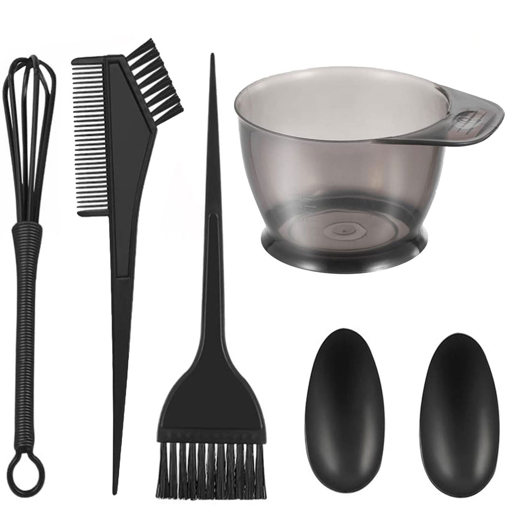 Kit de ferramentas para misturar tintura de cabelo em casa